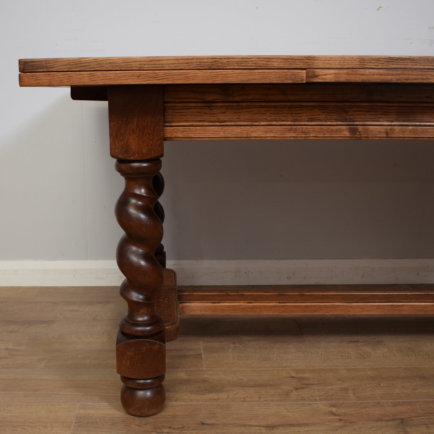 Restored Barley Twist Table And Six Chairs