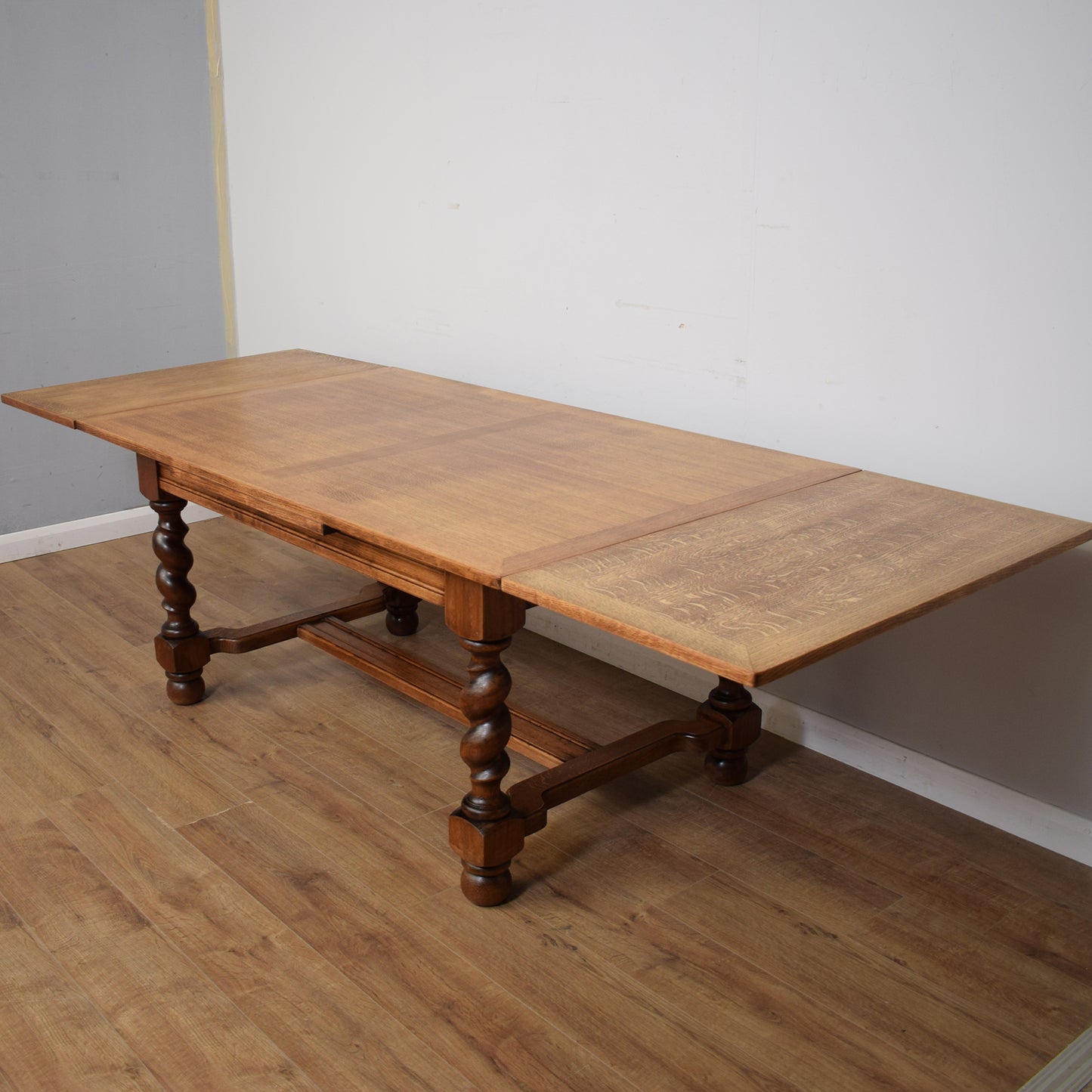 Restored Barley Twist Table And Six Chairs