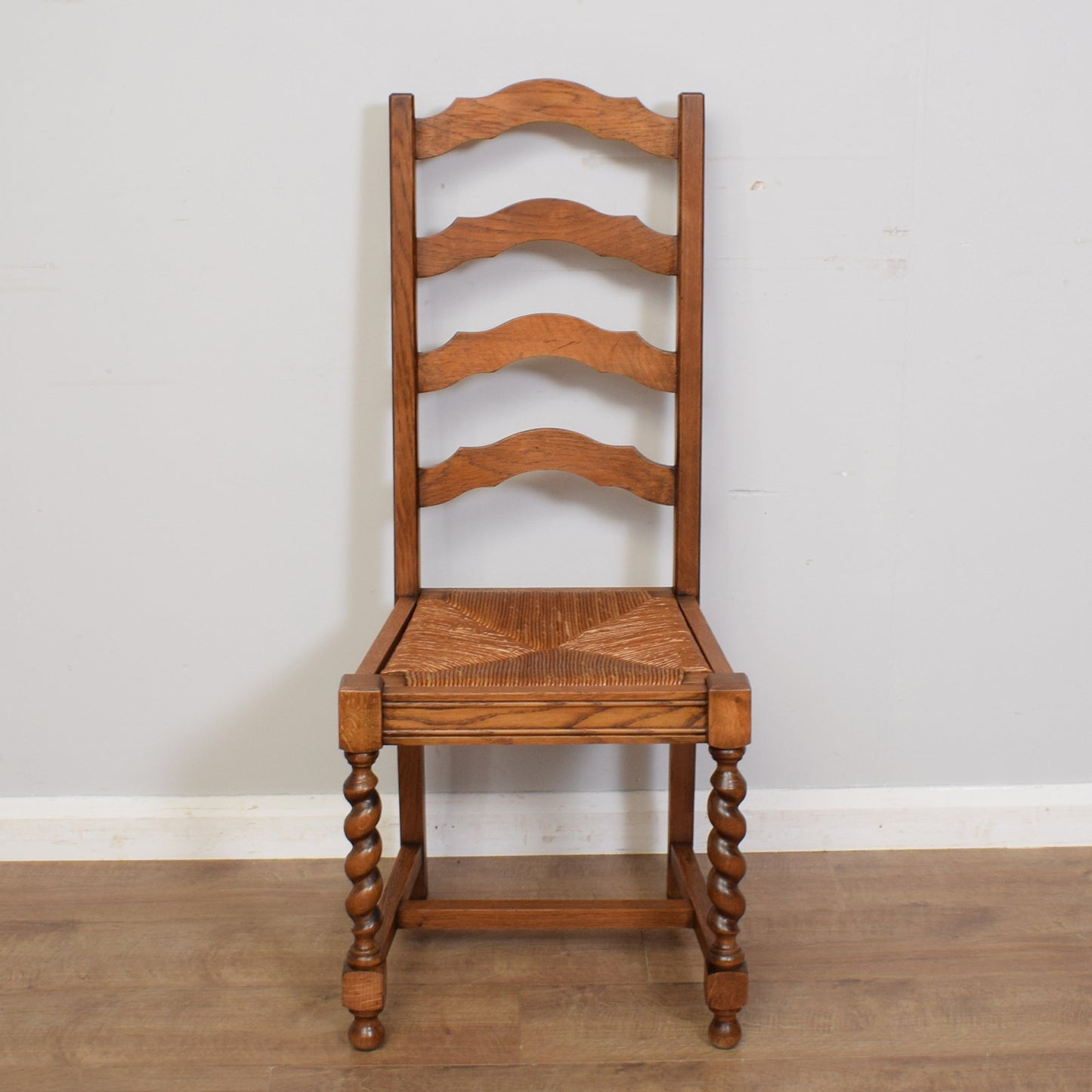 Restored Barley Twist Table And Six Chairs