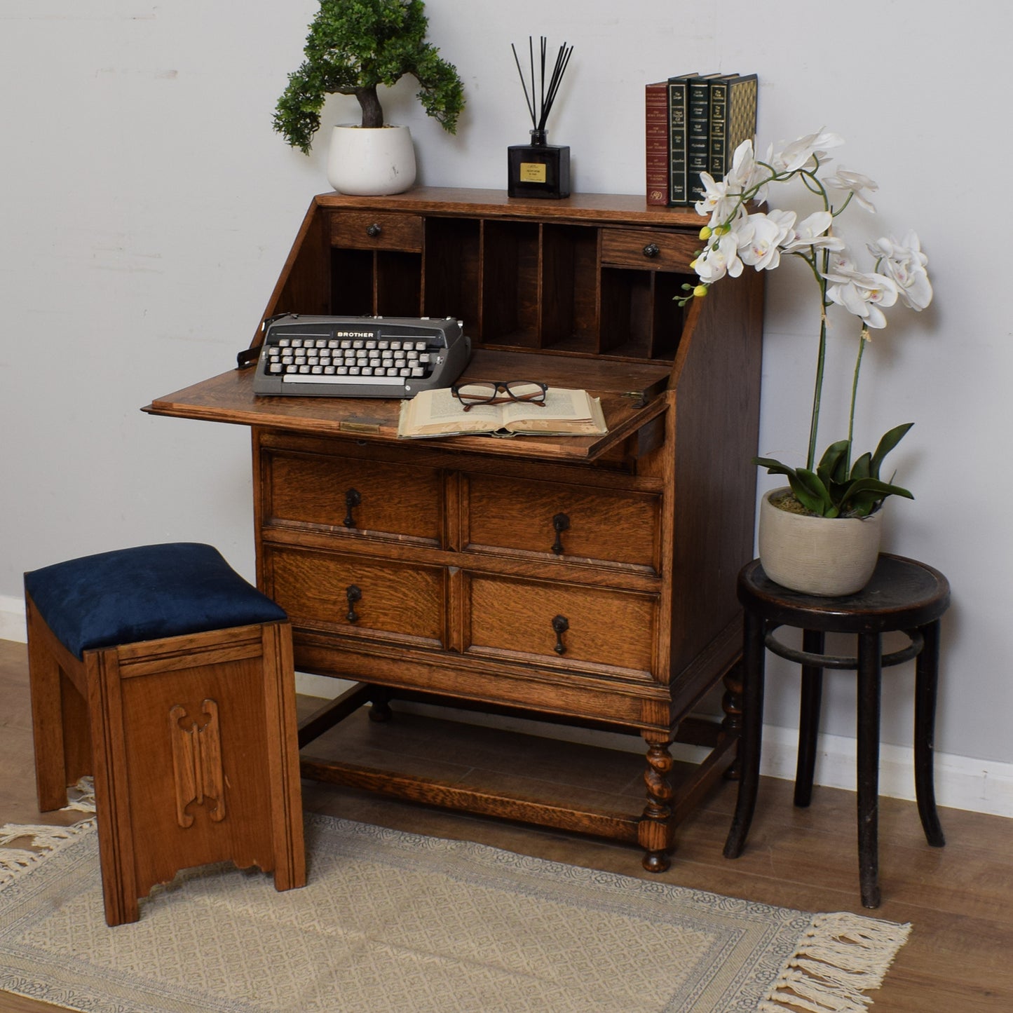Restored Oak Bureau