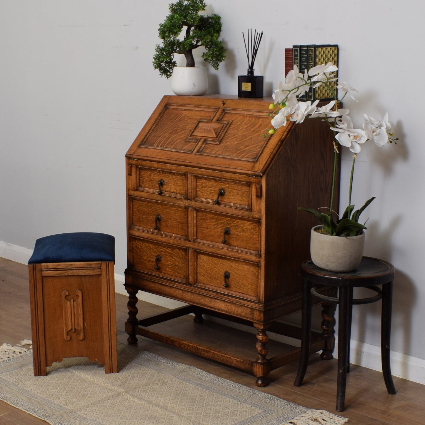 Restored Oak Bureau