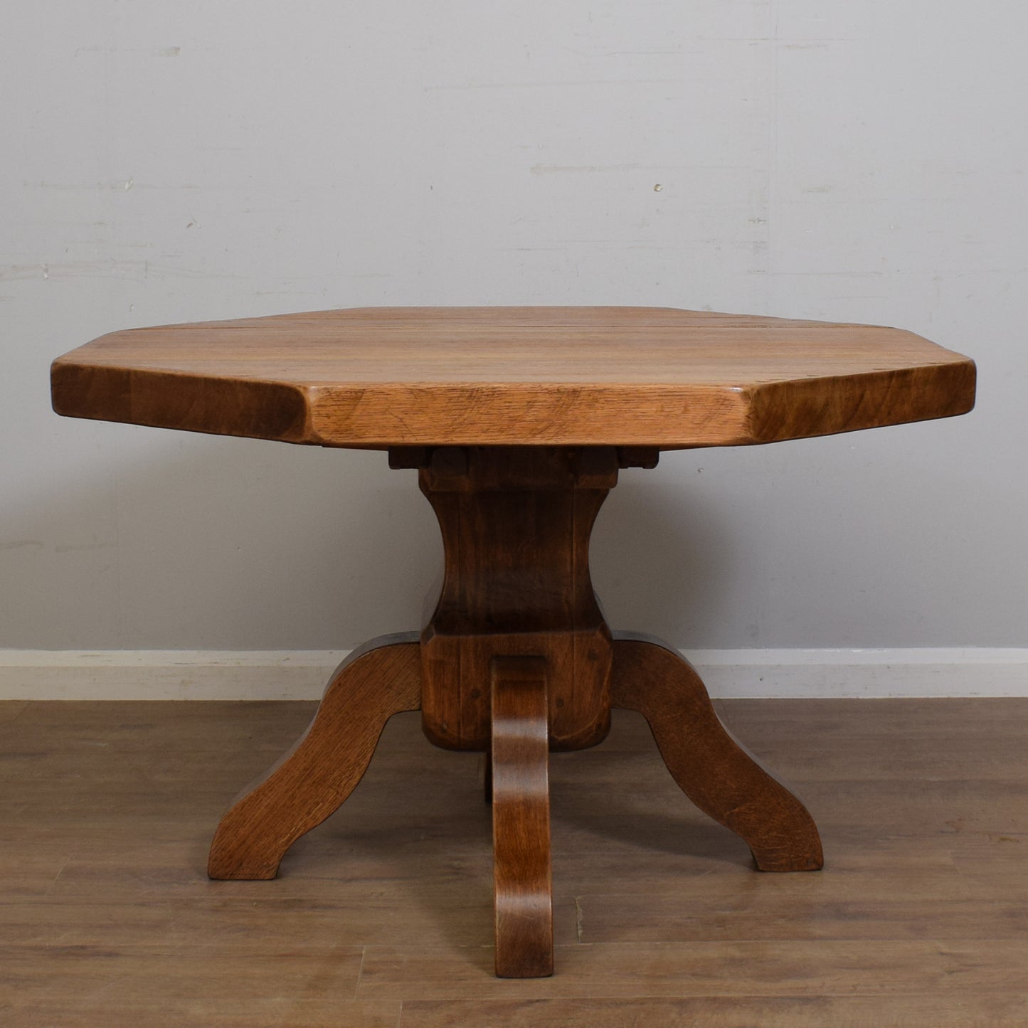 Restored Solid Oak Table And Four Chairs