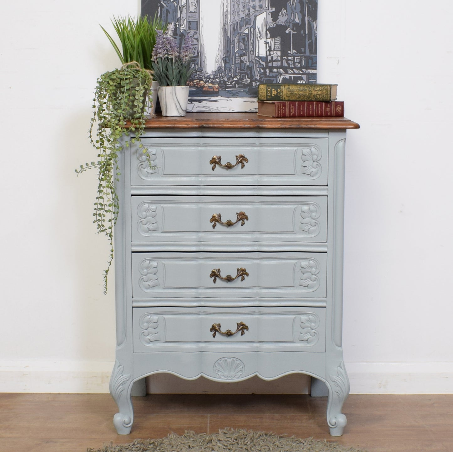 Painted French Chest Of Drawers