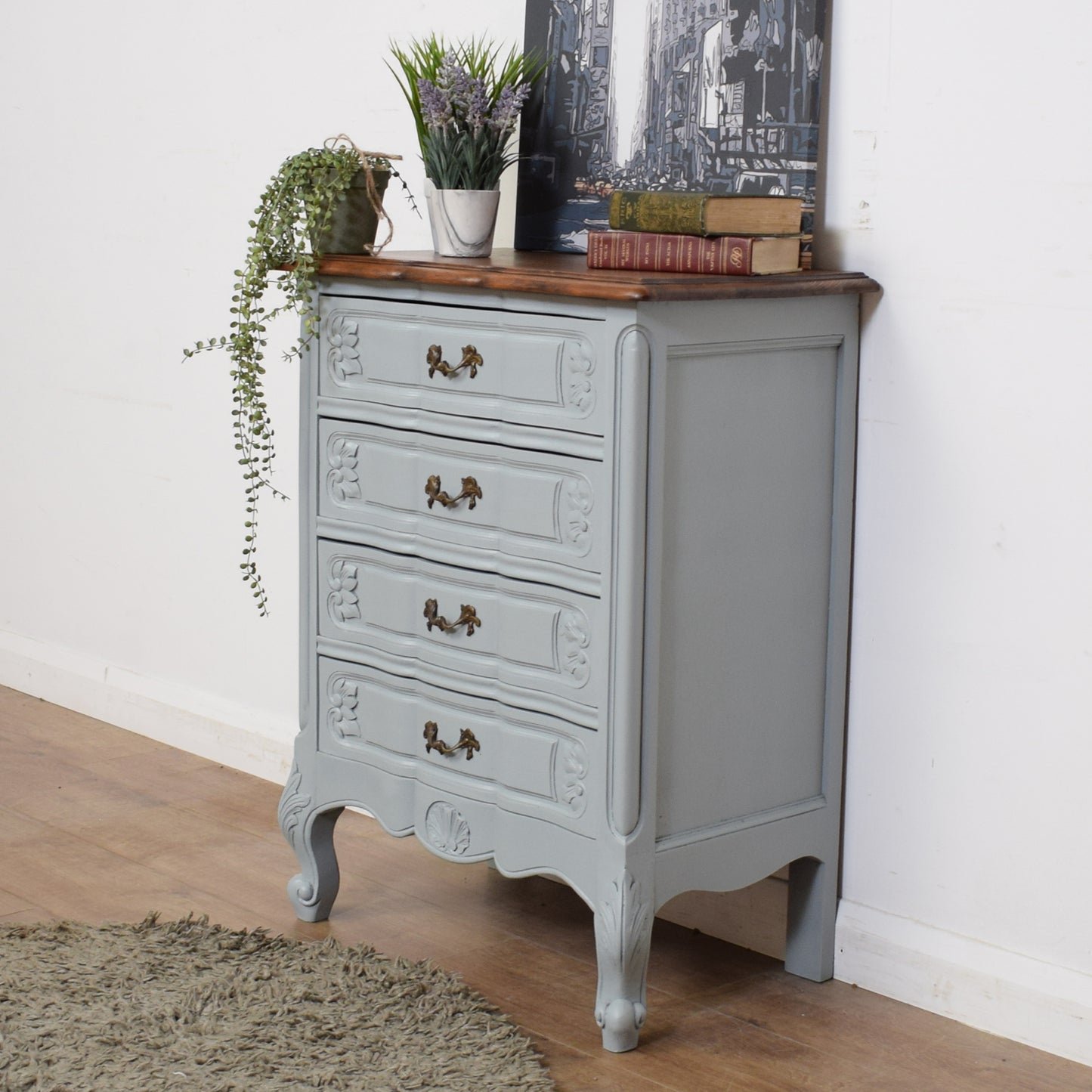 Painted French Chest Of Drawers