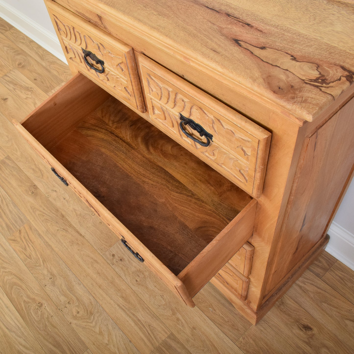 Carved Mango Chest of Drawers