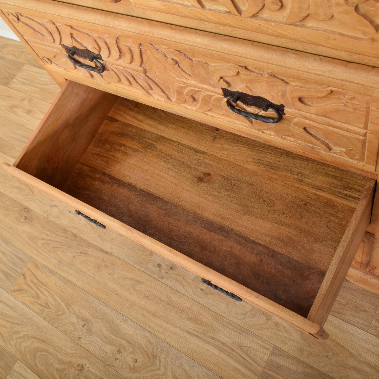 Carved Mango Chest of Drawers