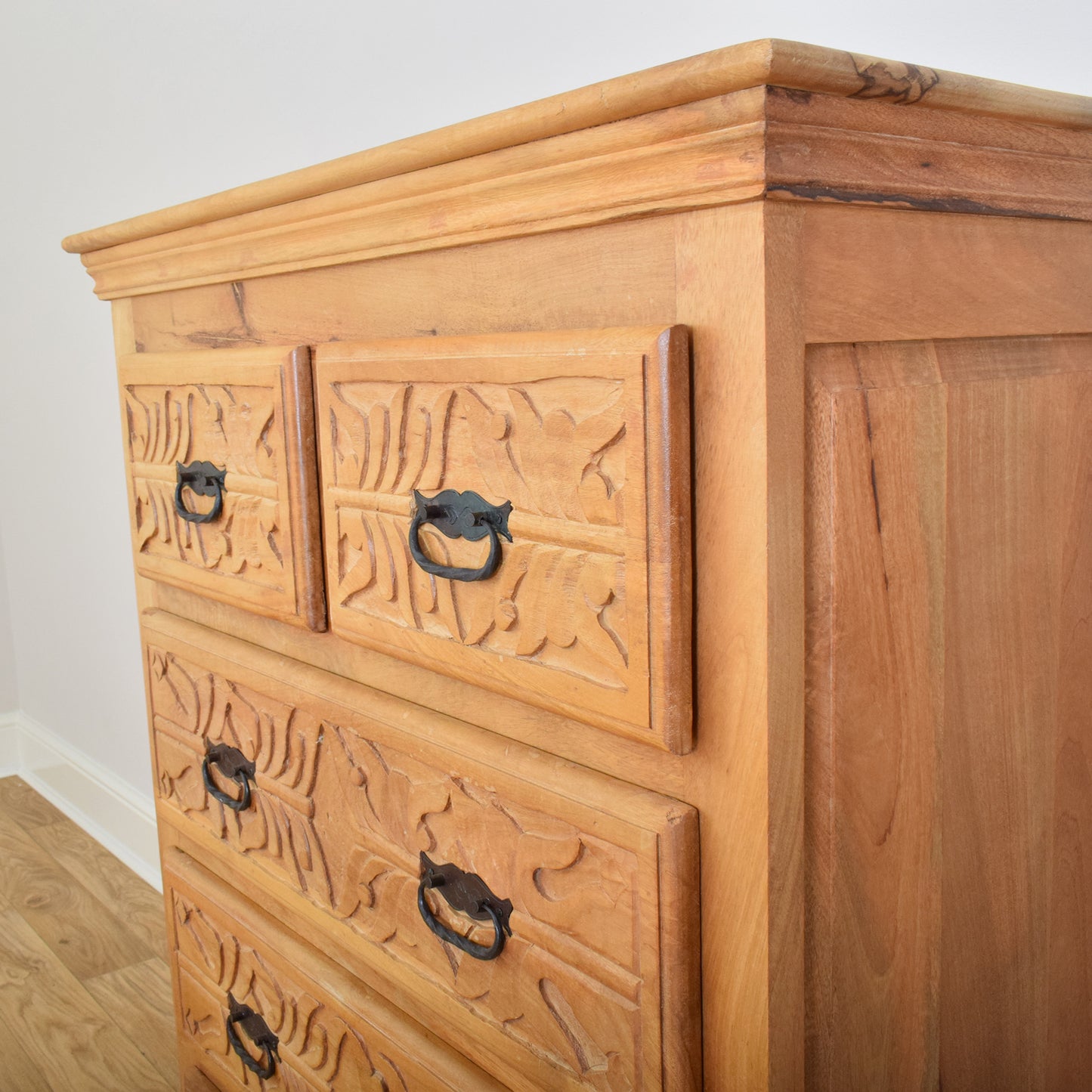 Carved Mango Chest of Drawers