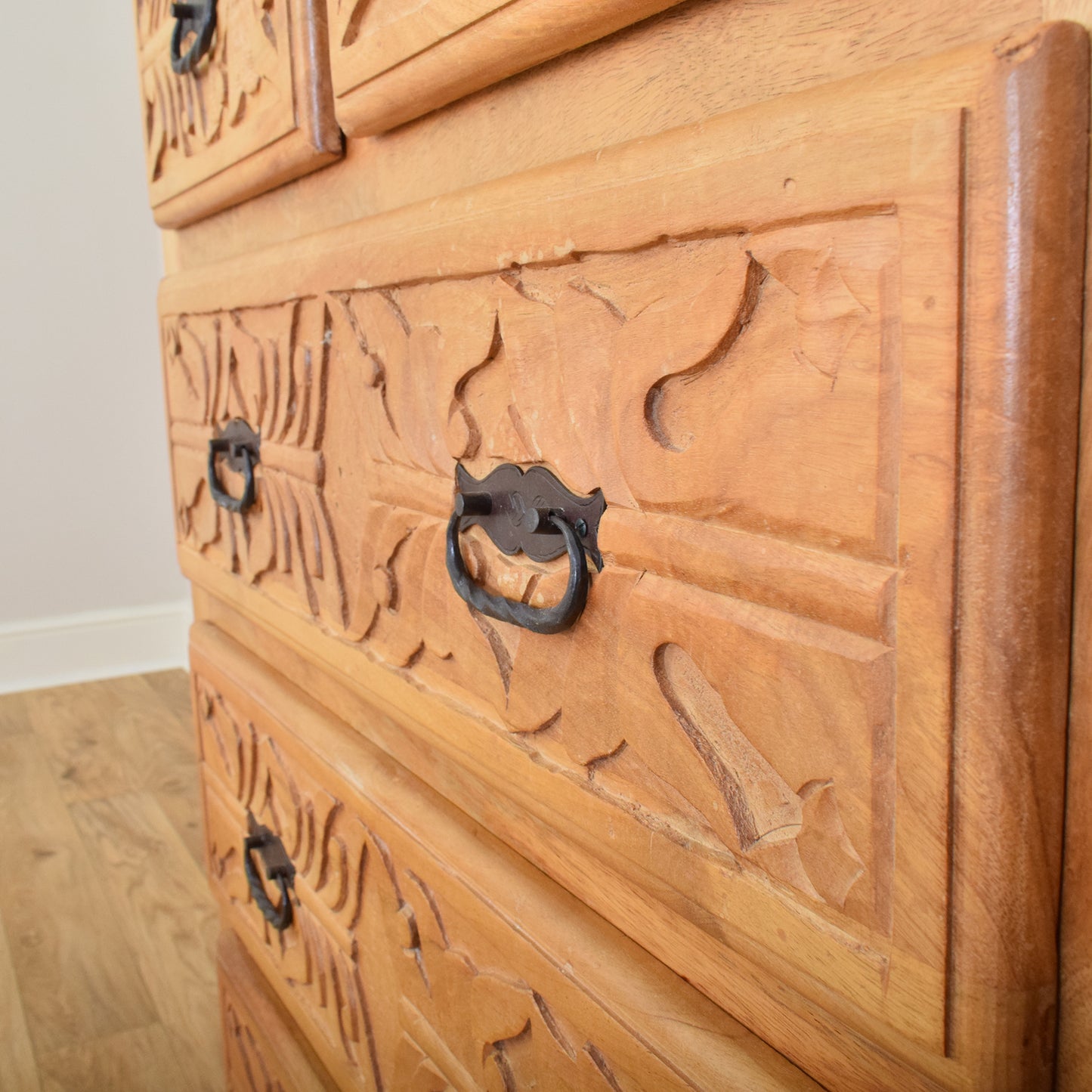 Carved Mango Chest of Drawers