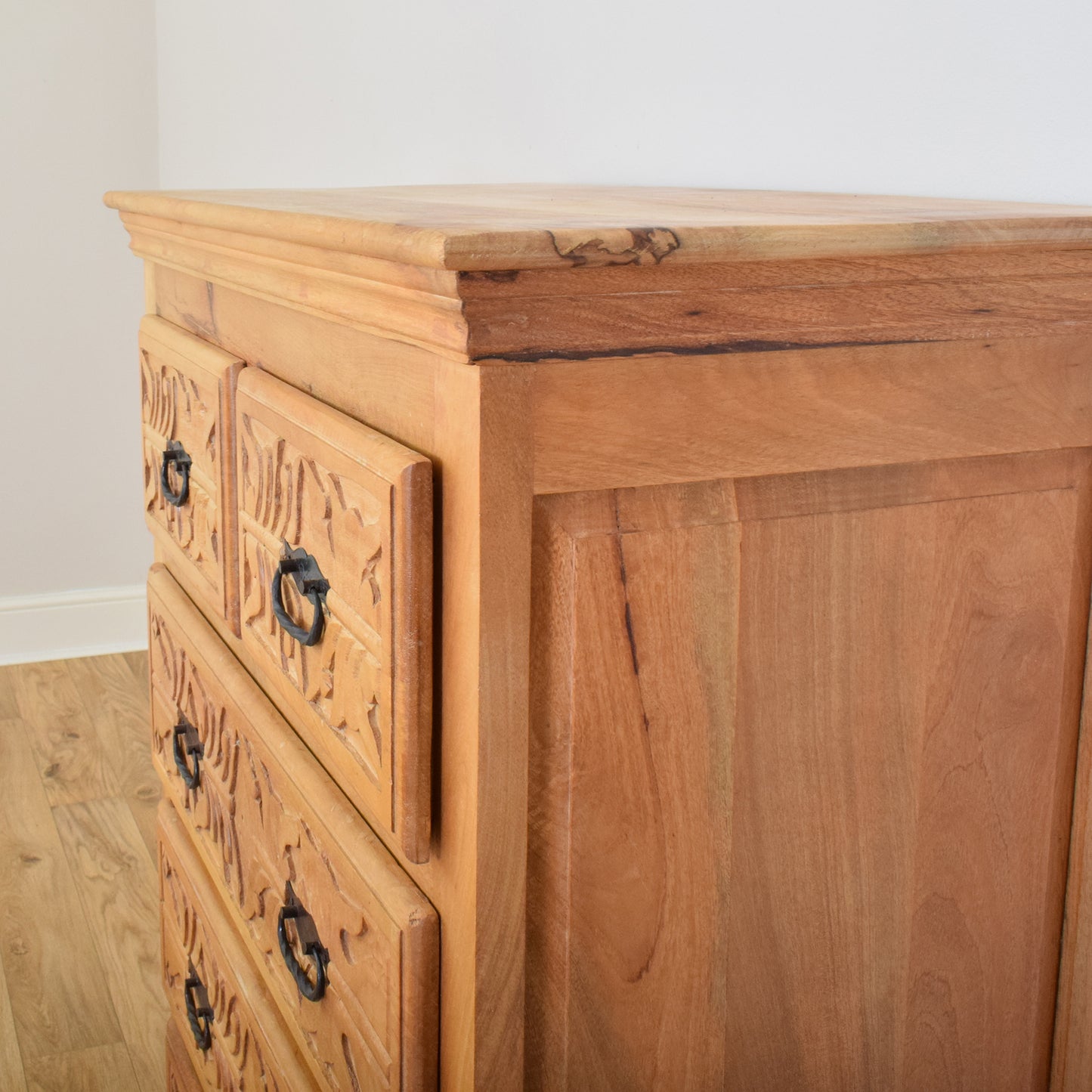 Carved Mango Chest of Drawers