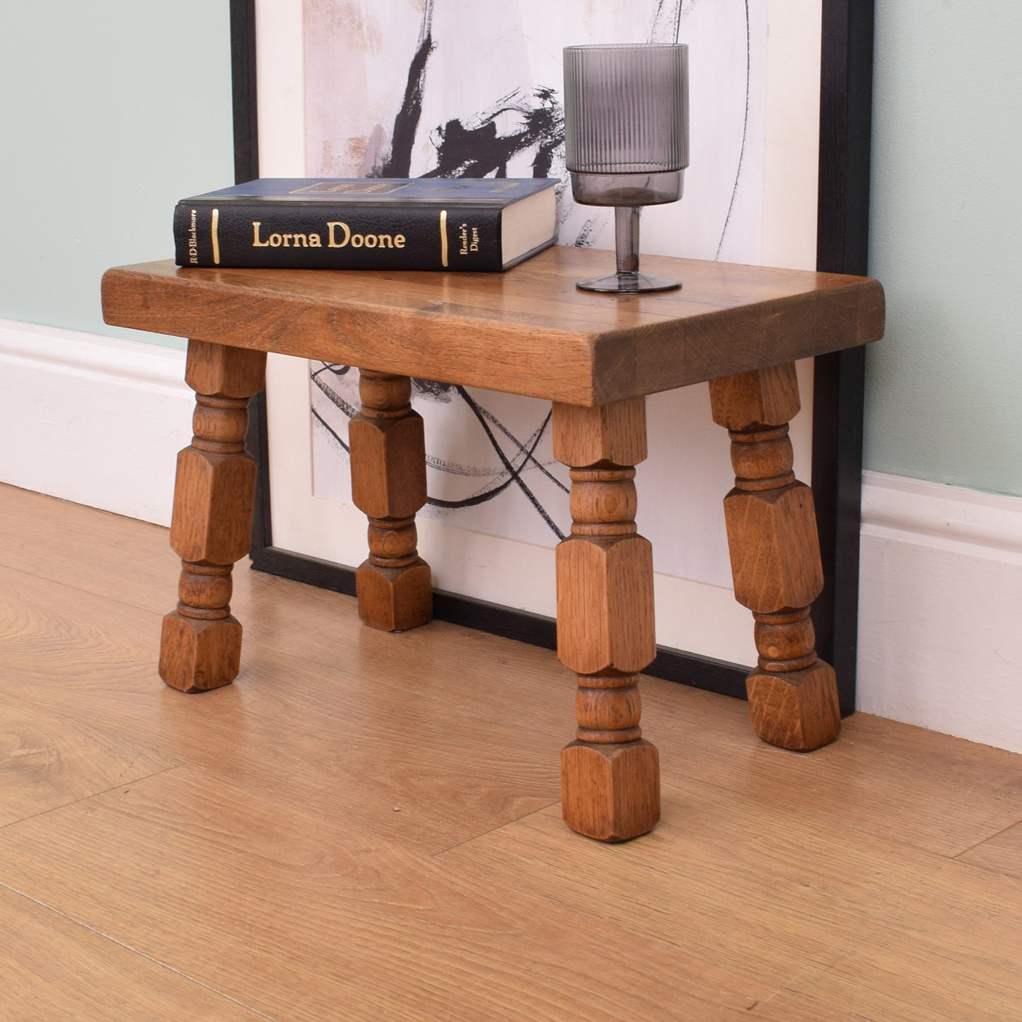 Small Dutch Oak Side Table