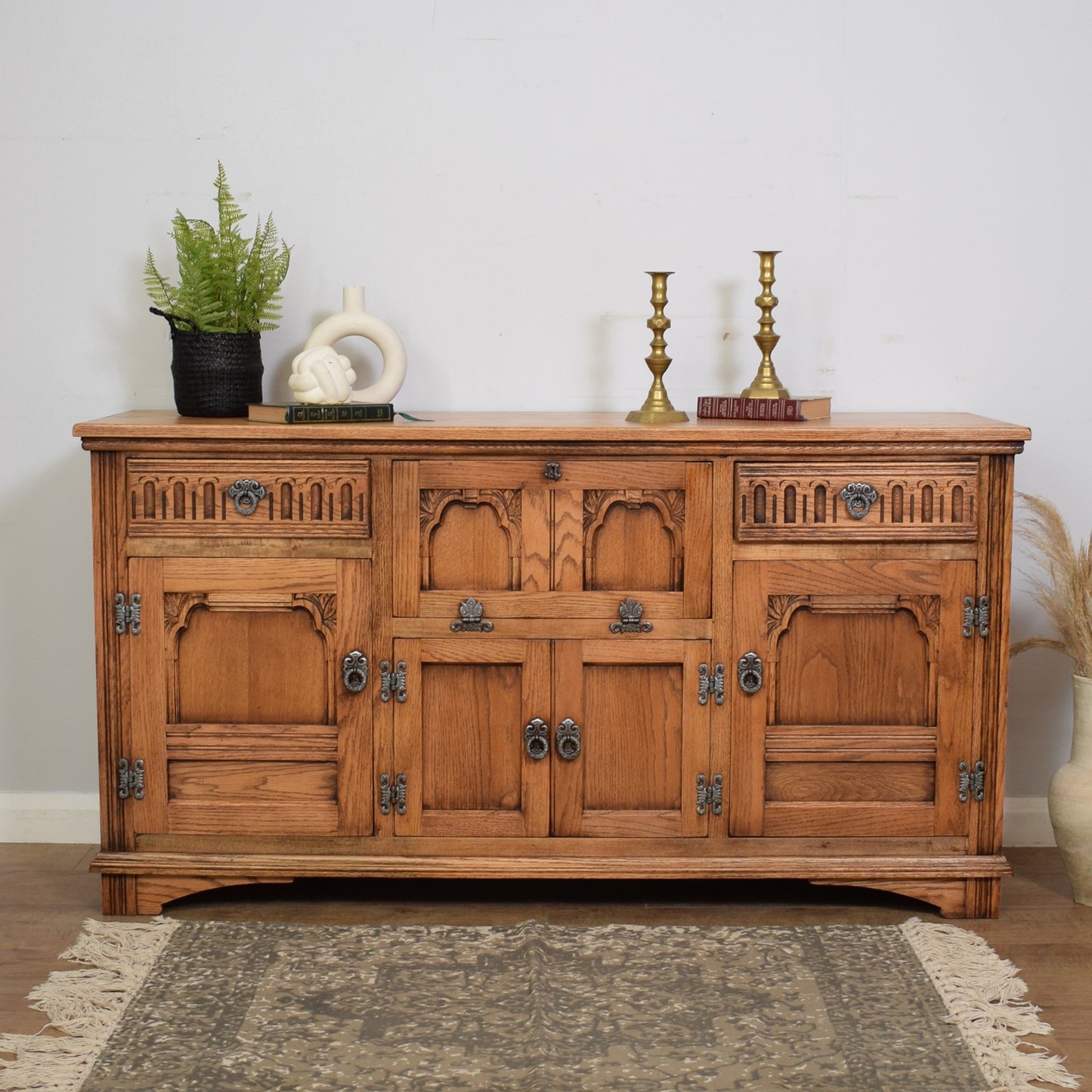 Restored Vintage Old Charm Sideboard