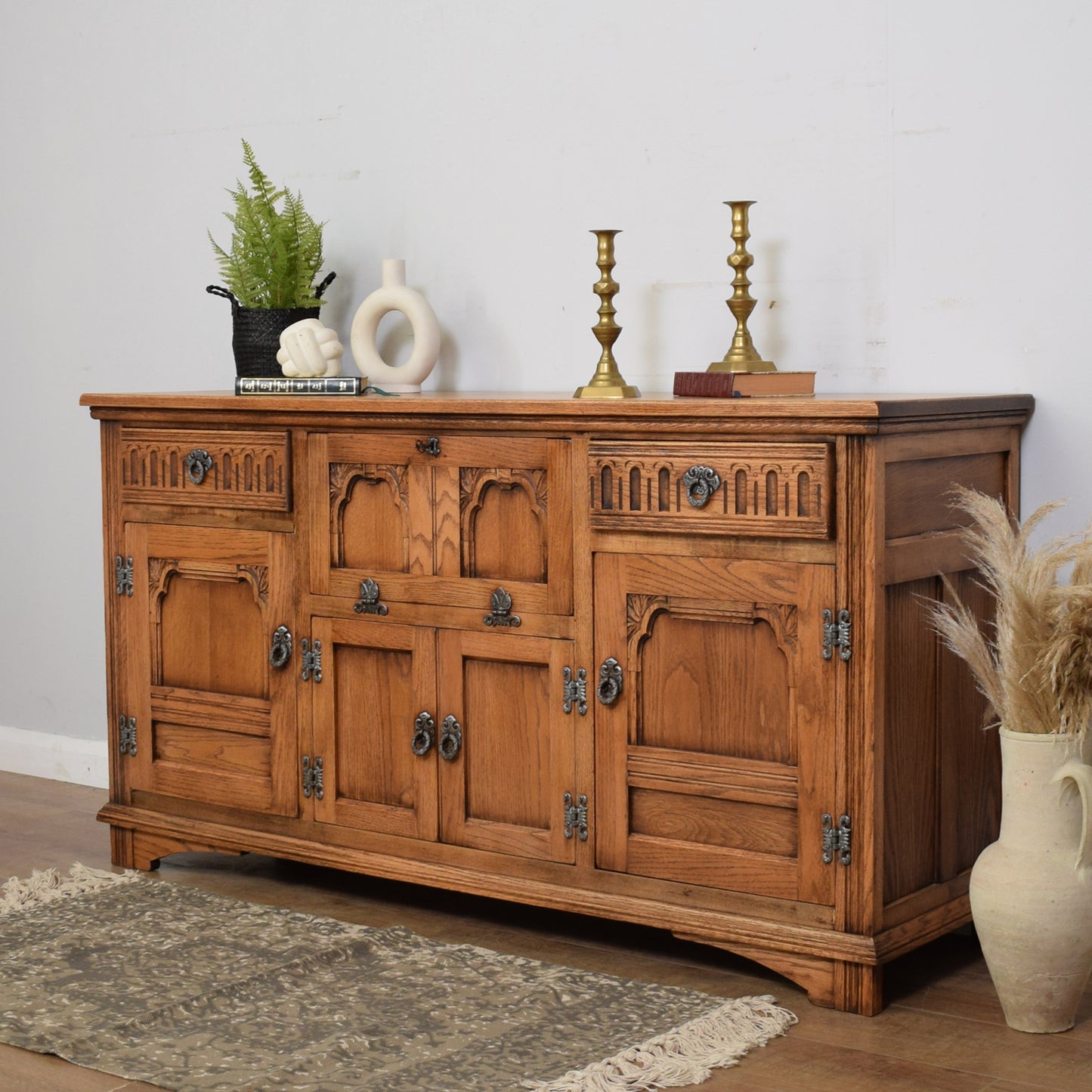 Restored Vintage Old Charm Sideboard