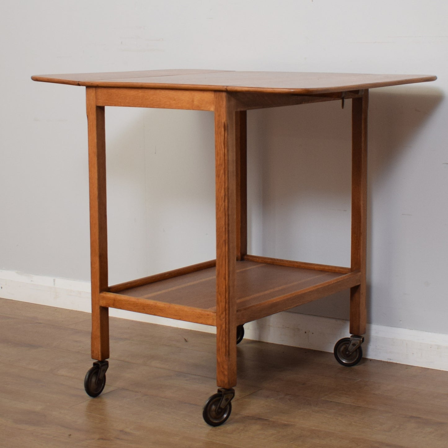 Oak Drop Leaf Trolley