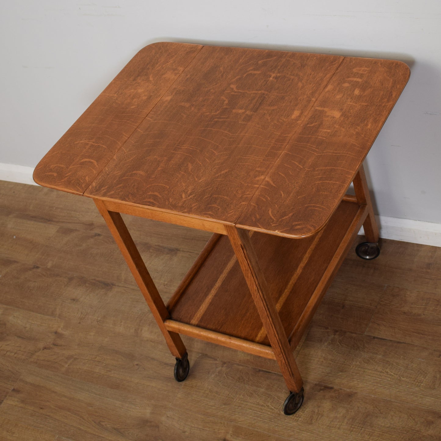 Oak Drop Leaf Trolley