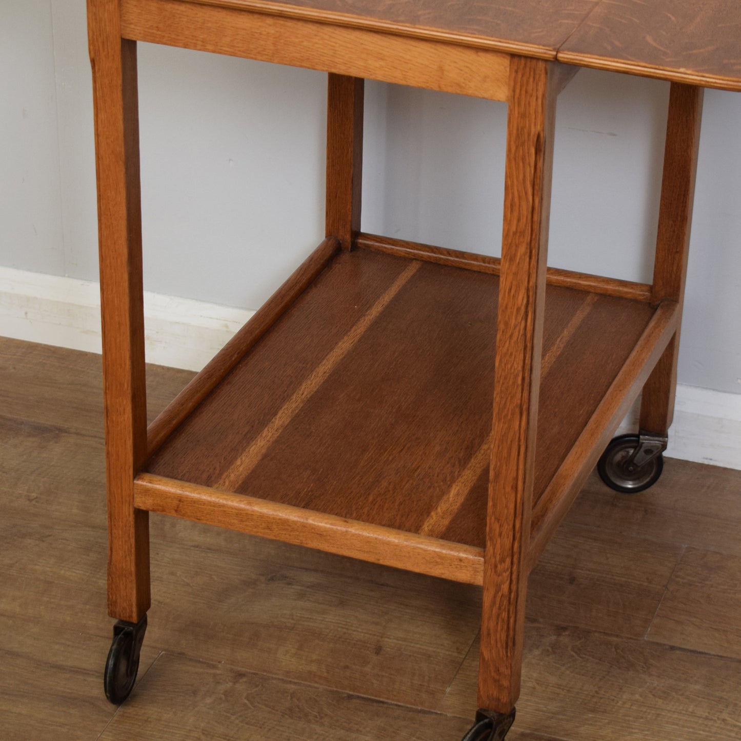 Oak Drop Leaf Trolley