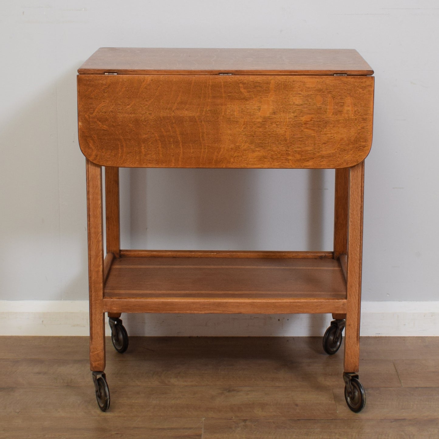 Oak Drop Leaf Trolley