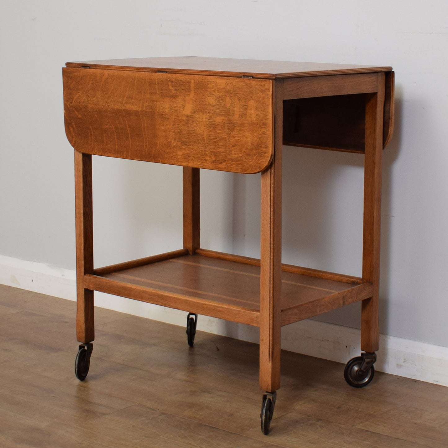 Oak Drop Leaf Trolley