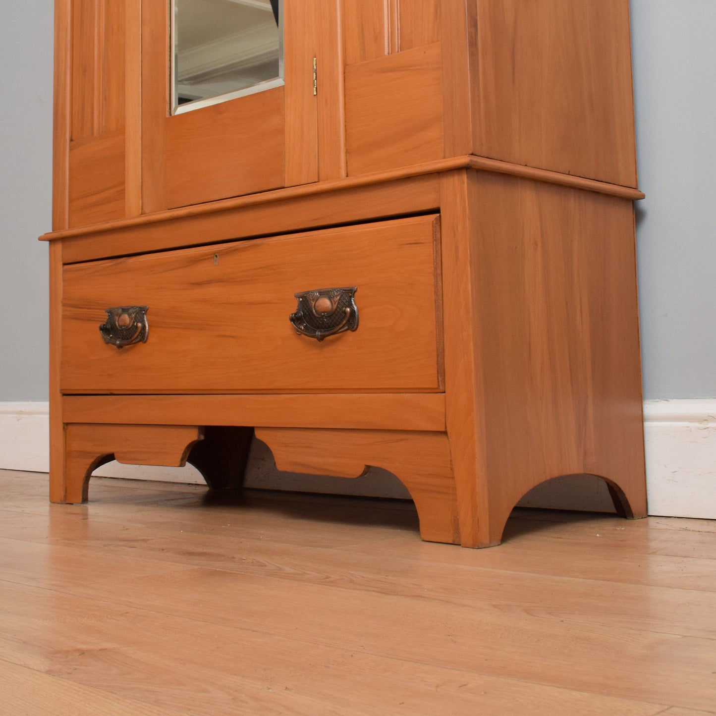 Edwardian Satinwood Wardrobe