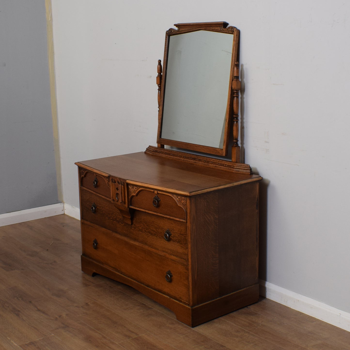 Vintage Oak Dressing Table