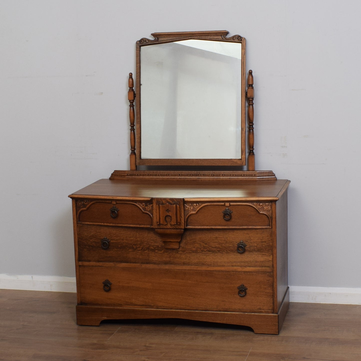Vintage Oak Dressing Table