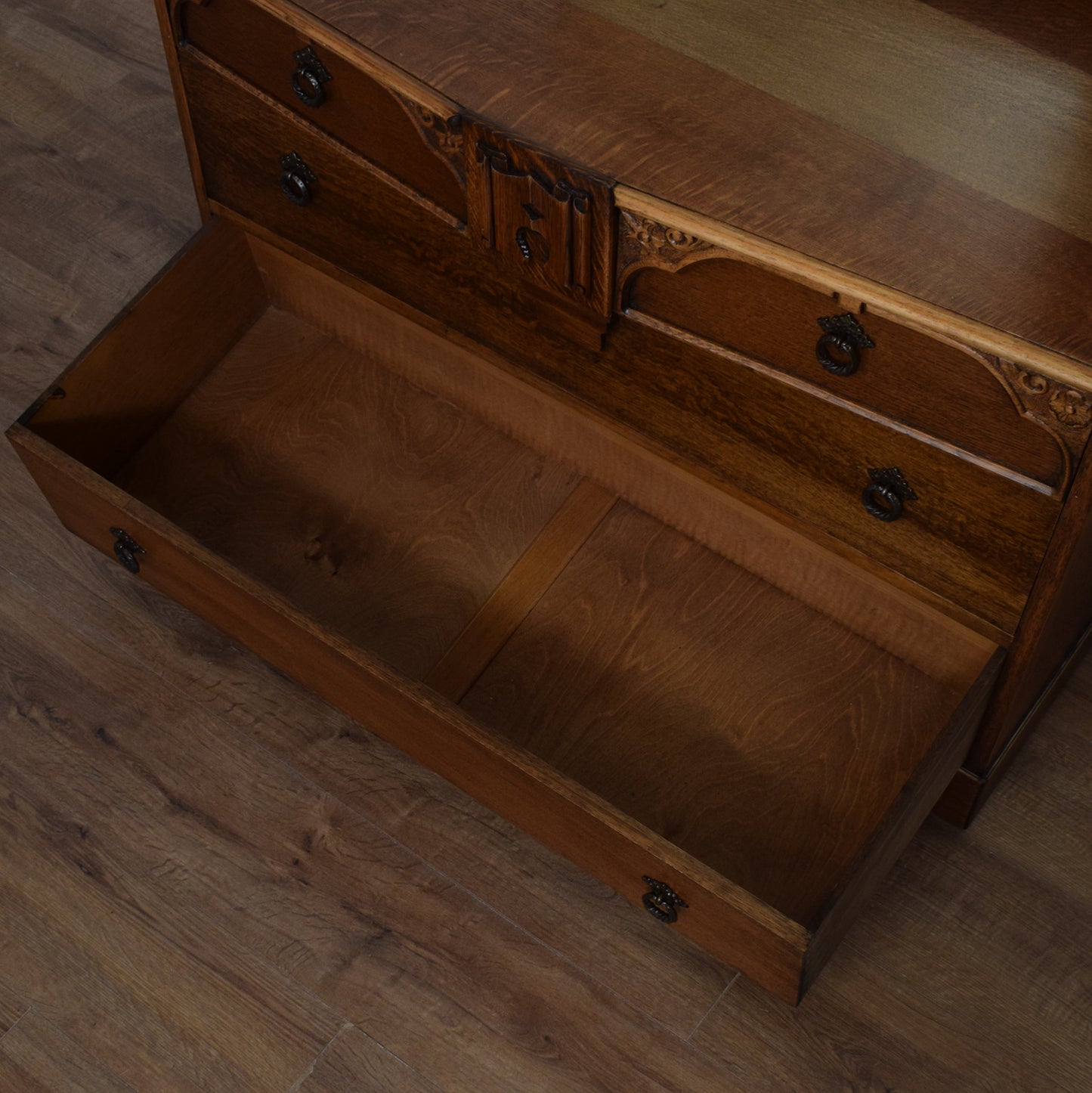 Vintage Oak Dressing Table
