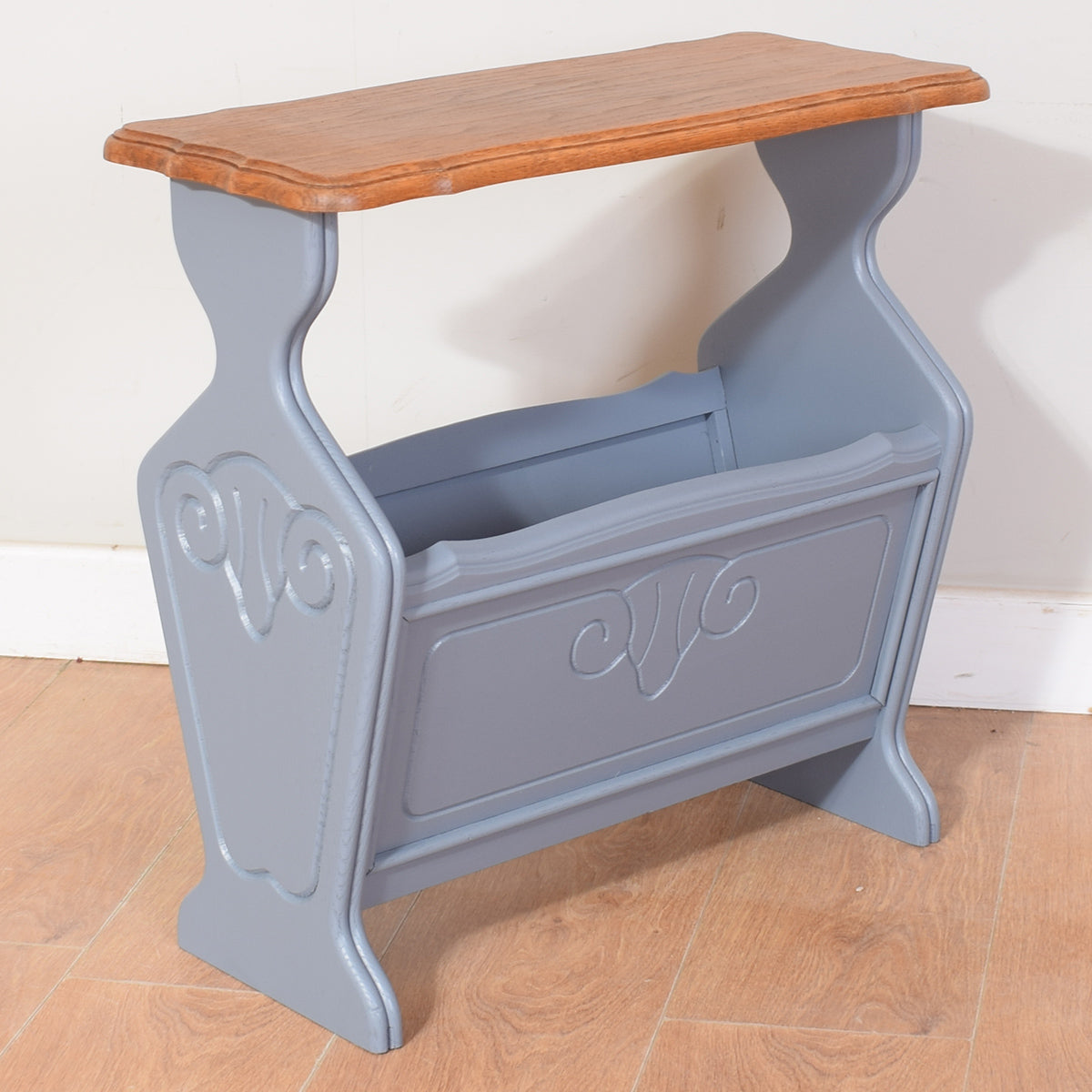 Painted Oak Magazine Rack