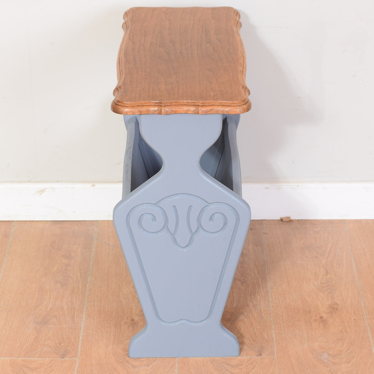 Painted Oak Magazine Rack