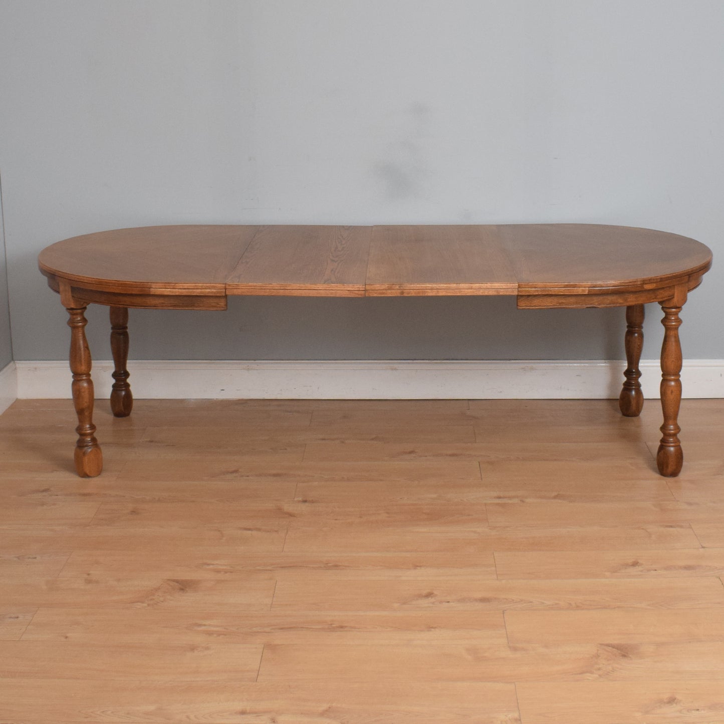 Restored Oak Table and Six Chairs
