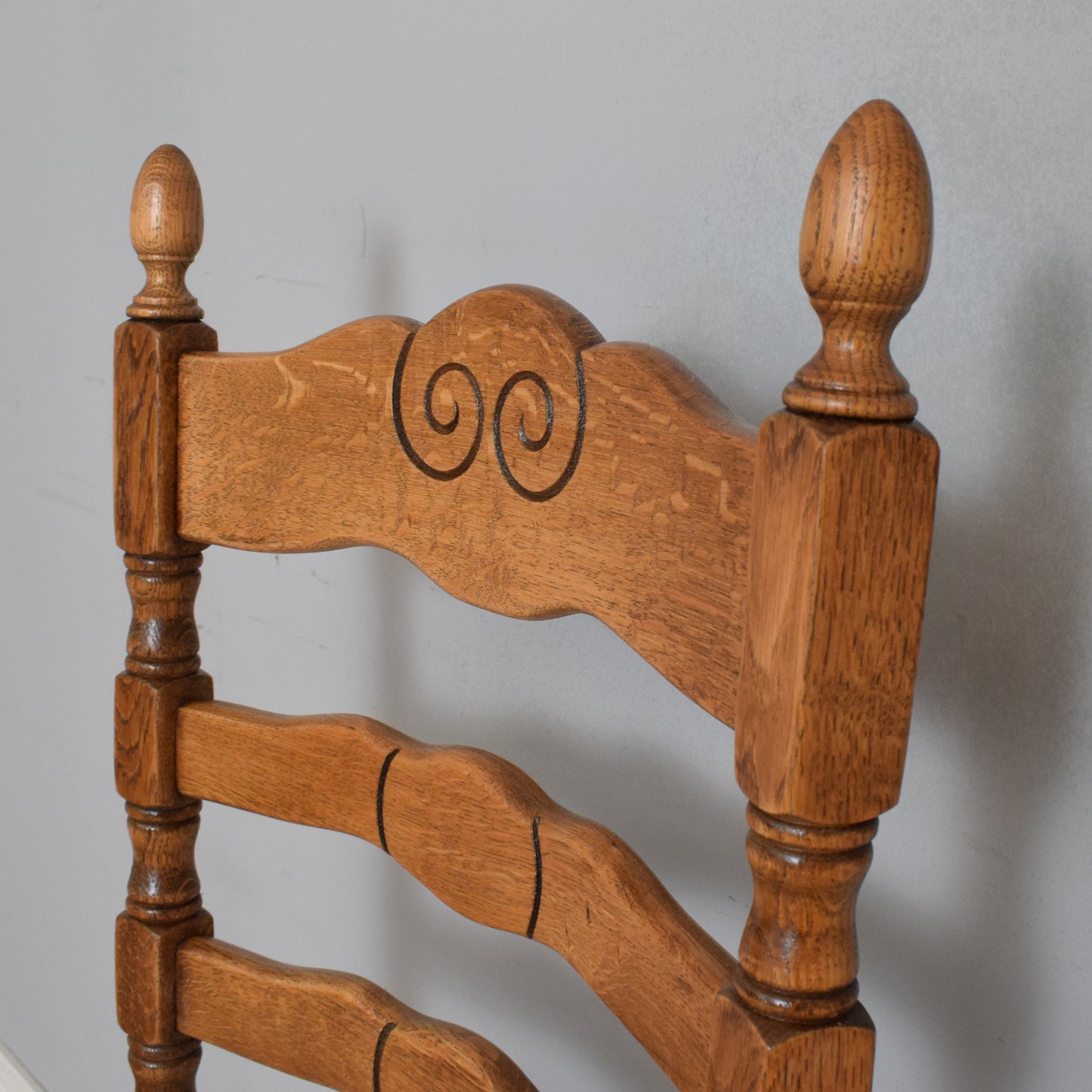 Restored Oak Table and Six Chairs