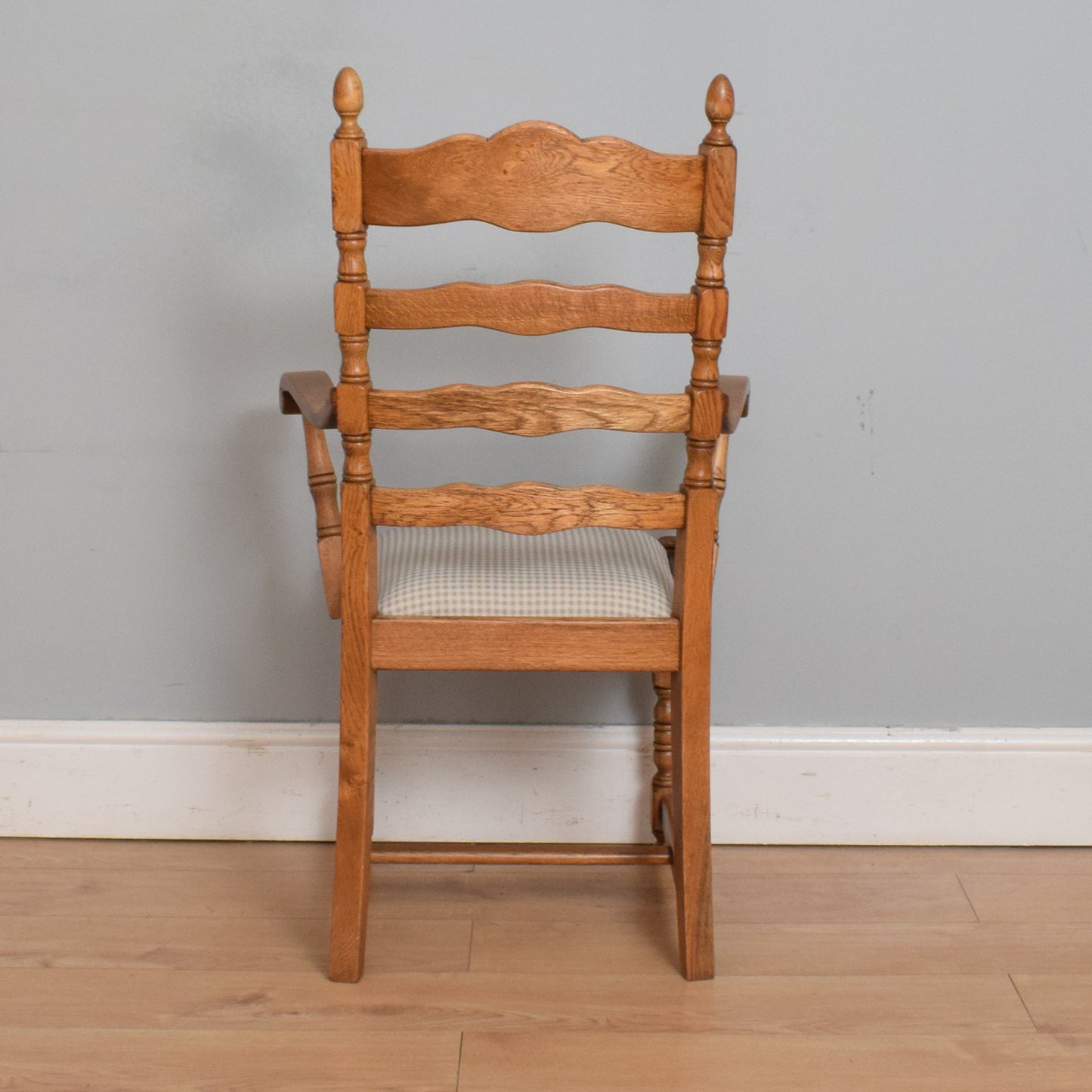 Restored Oak Table and Six Chairs