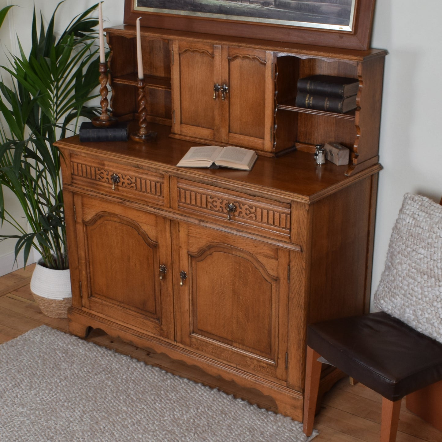 Restored Oak Court cabinet