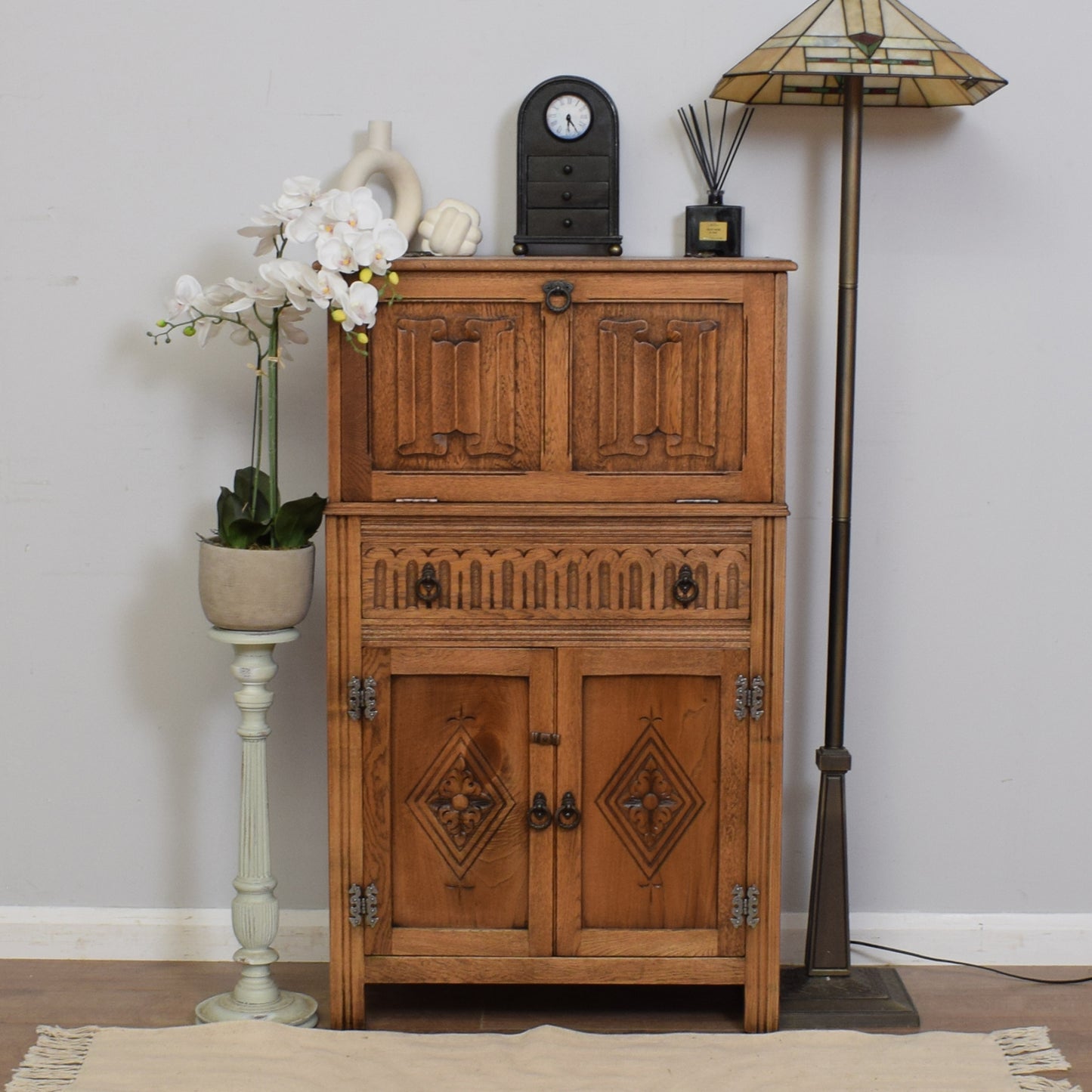 Oak Drinks Cabinet