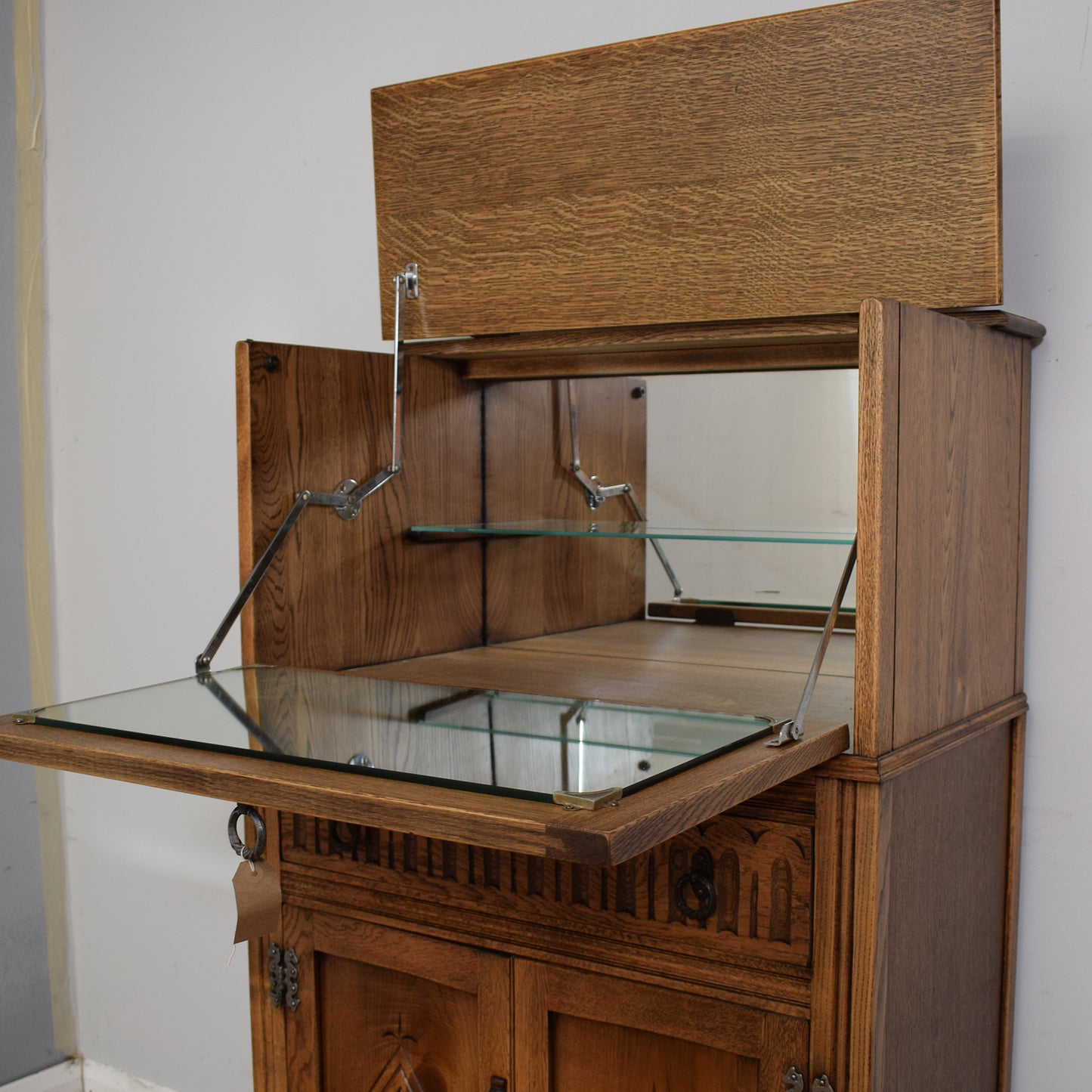 Oak Drinks Cabinet