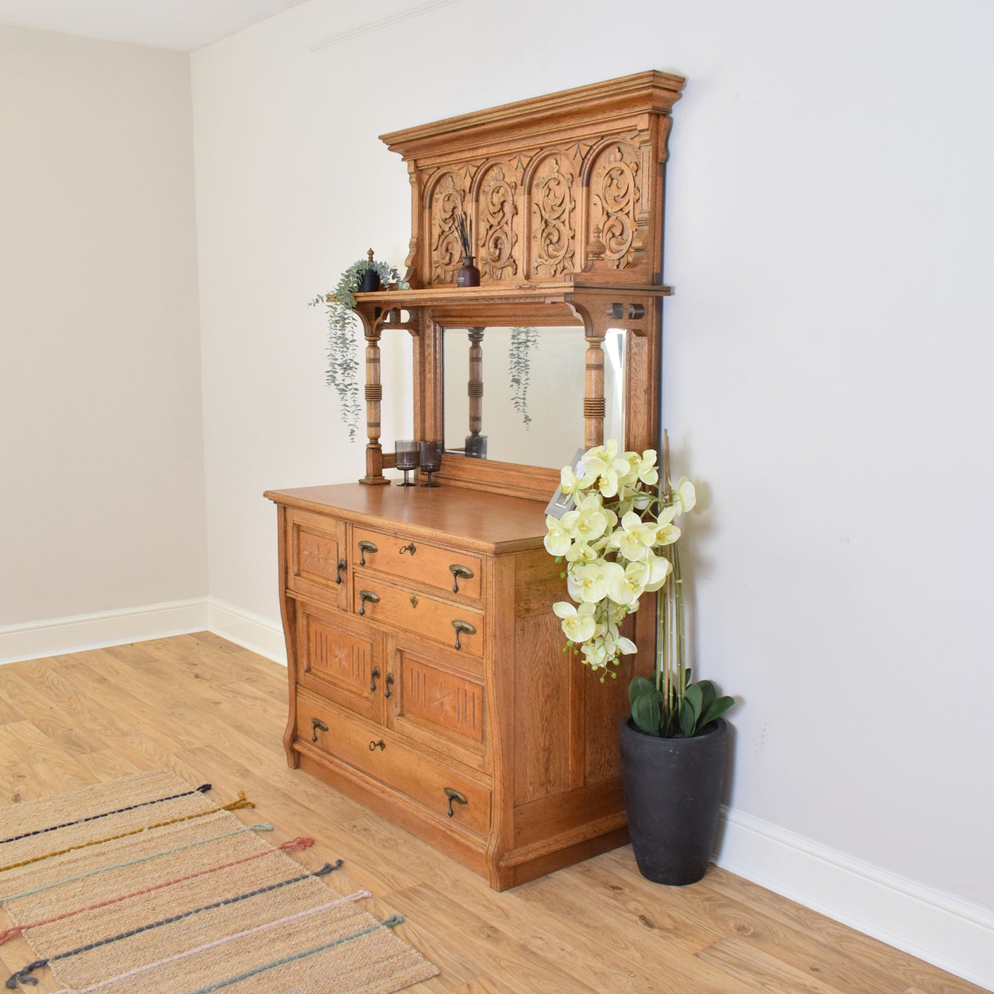 Restored Oak Chiffonier
