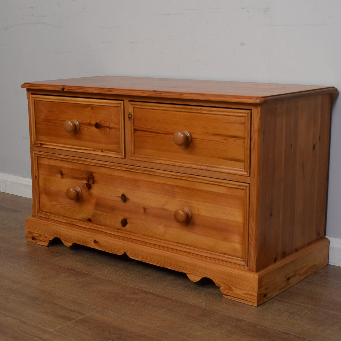 Solid Pine Chest Of Drawers