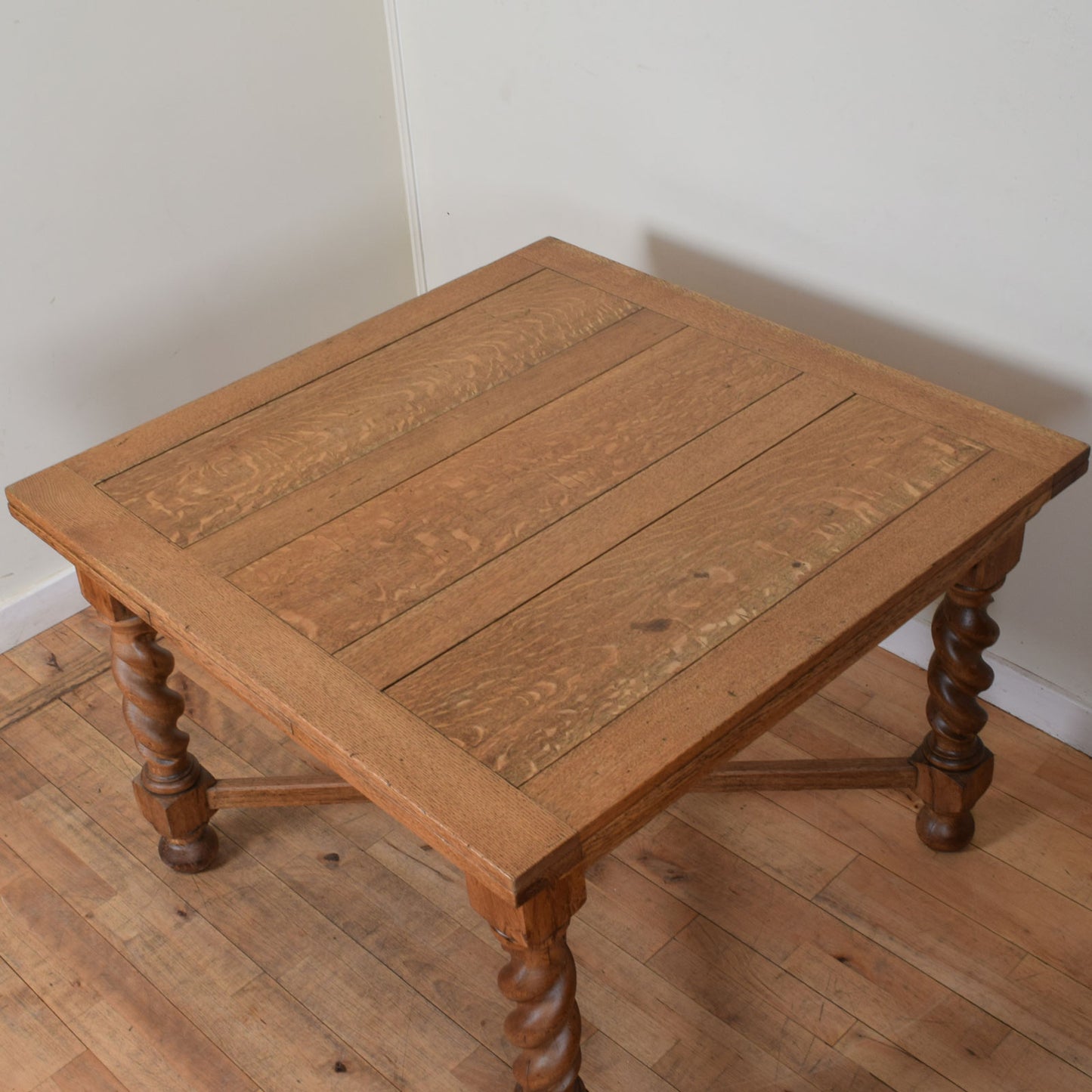 Oak Barley Twist Table and Four