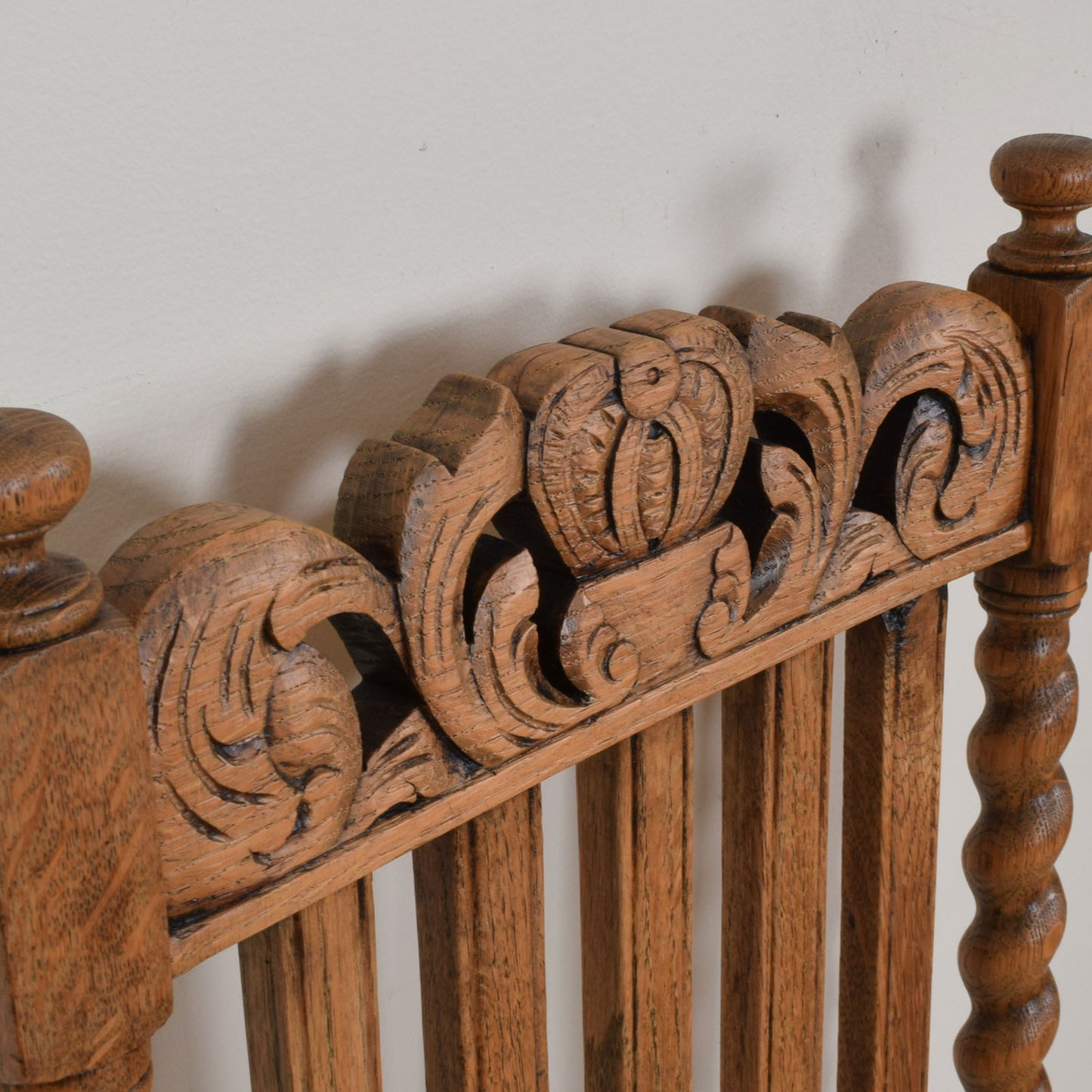 Oak Barley Twist Table and Four