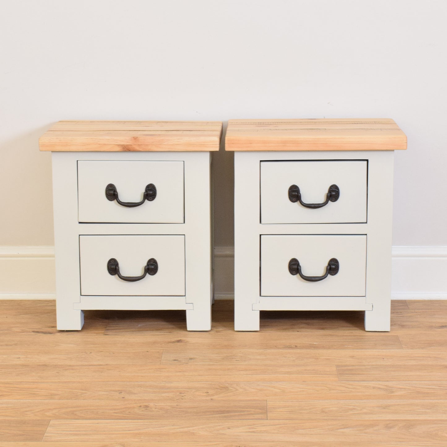 Pair Of Painted Bedsides