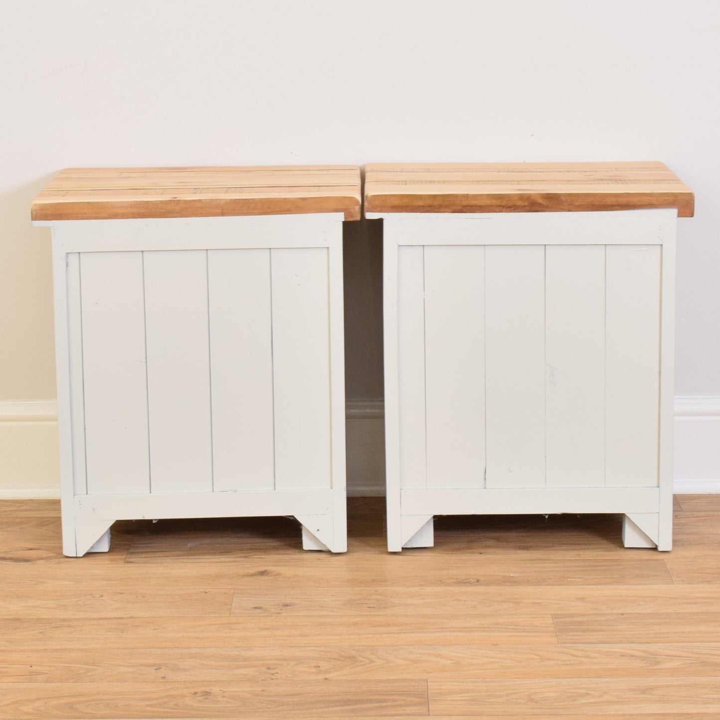 Pair Of Painted Bedsides