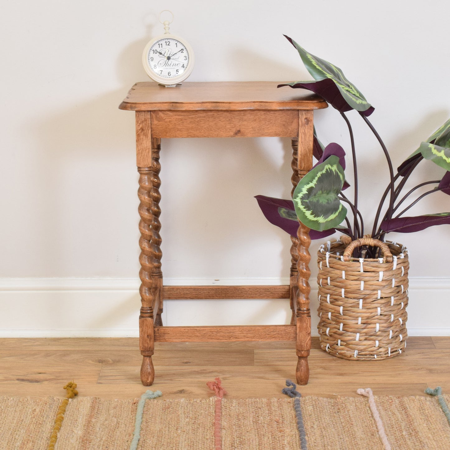 Restored Oak Occasional Table