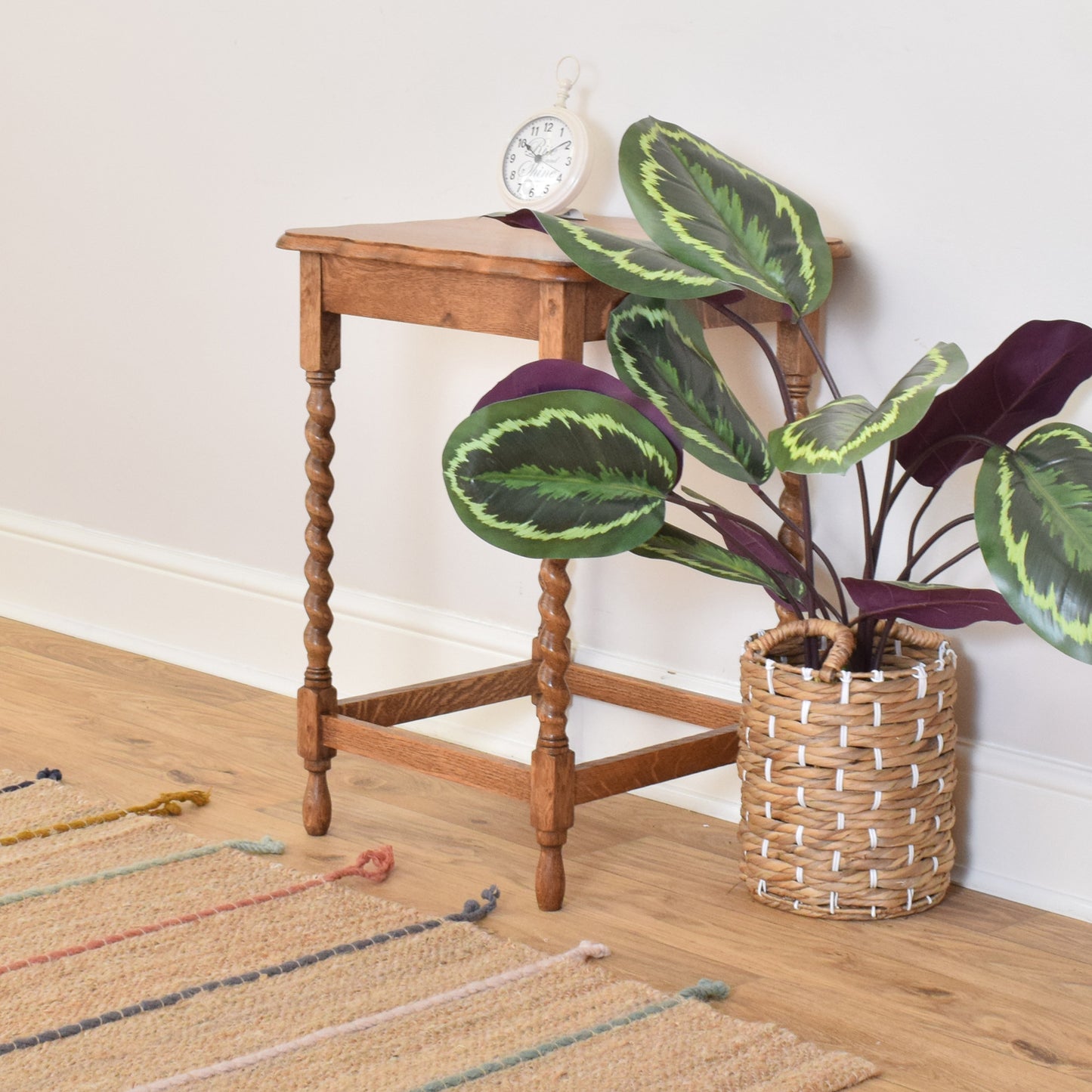 Restored Oak Occasional Table