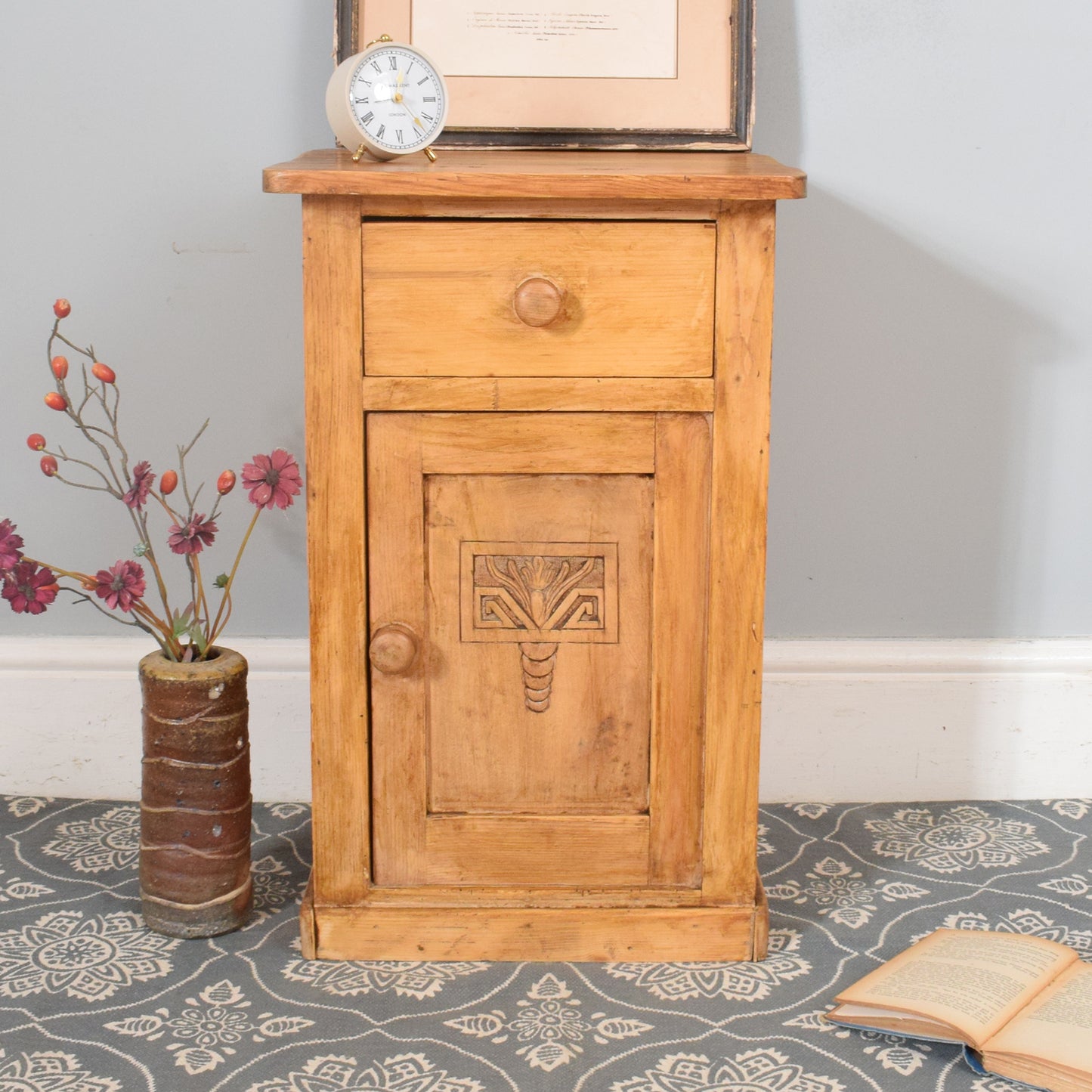 Rustic Pine Bedside