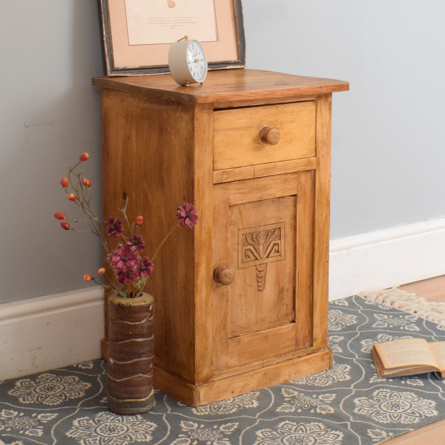 Rustic Pine Bedside
