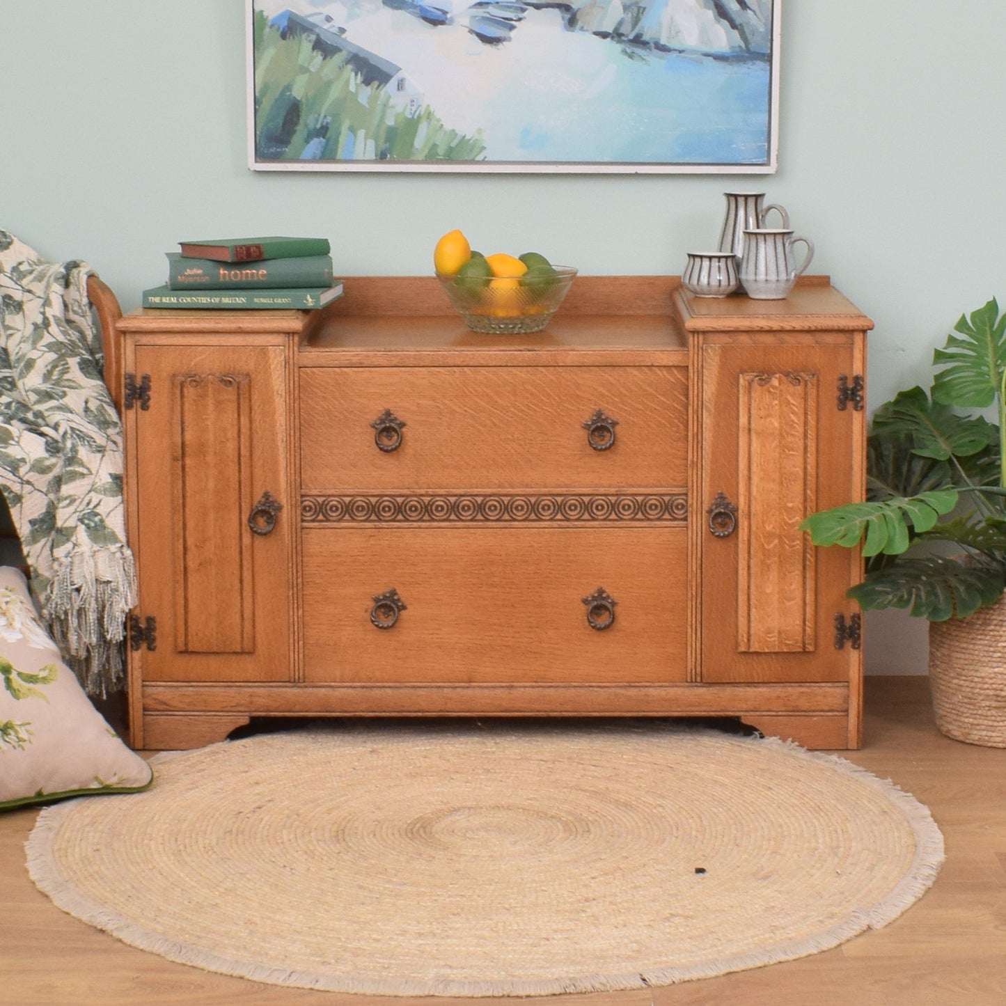 Restored Oak Sideboard