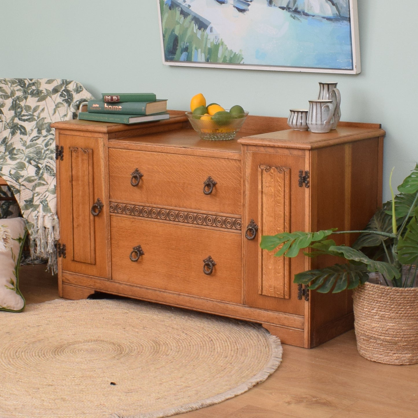 Restored Oak Sideboard