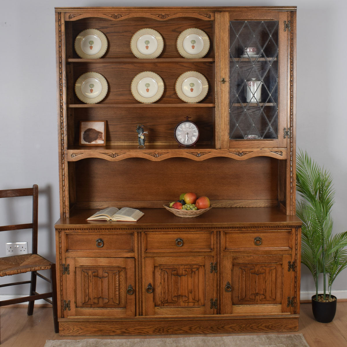 Carved Oak Dresser Betel Restored Furniture