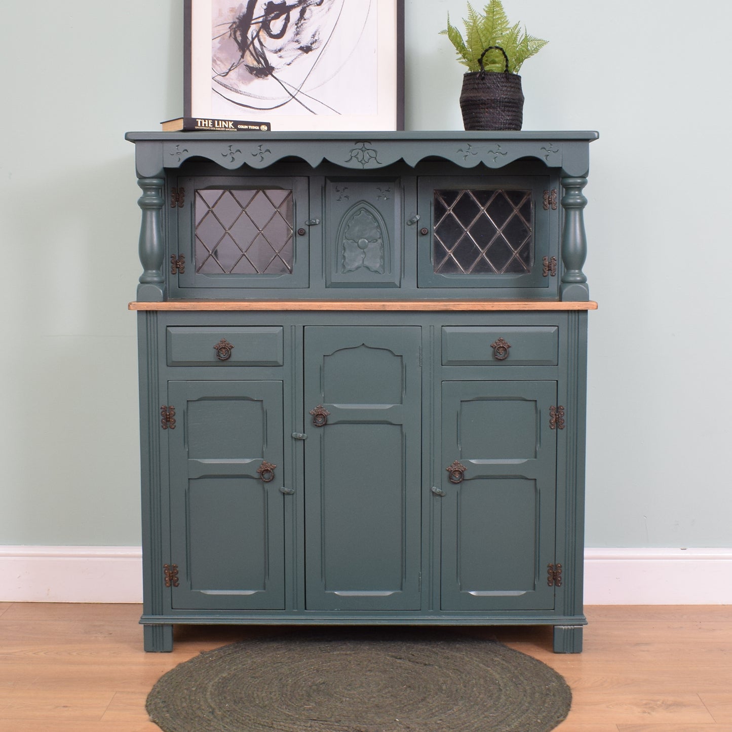 Painted Court Cabinet