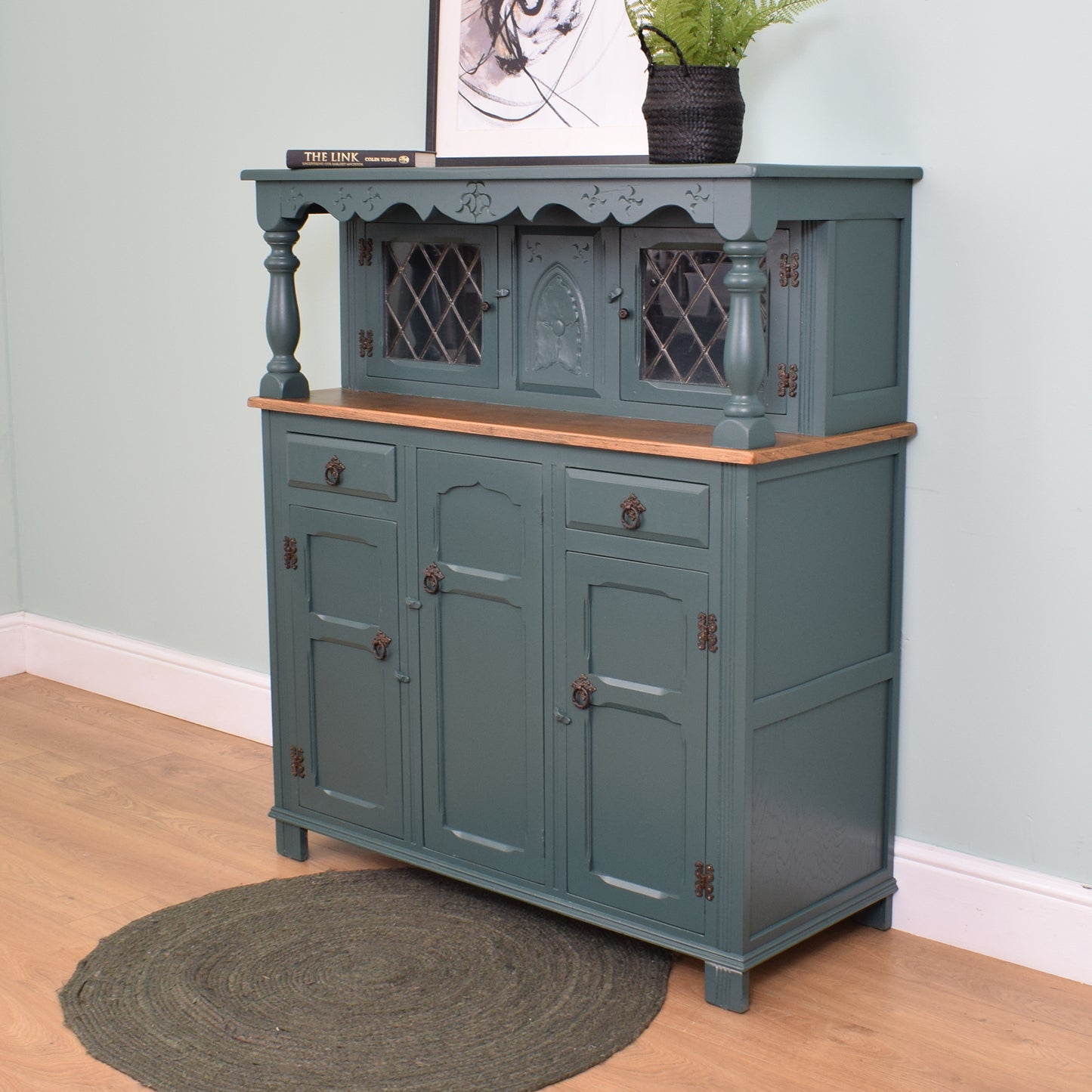 Painted Court Cabinet