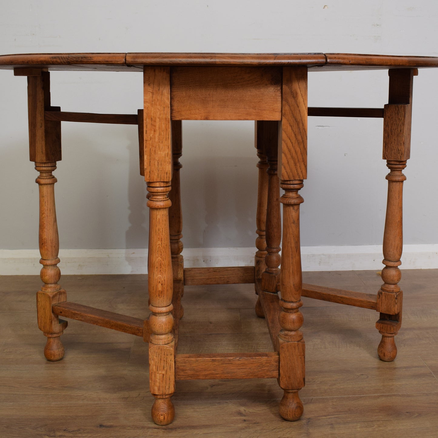 Restored Oak Drop Leaf Table