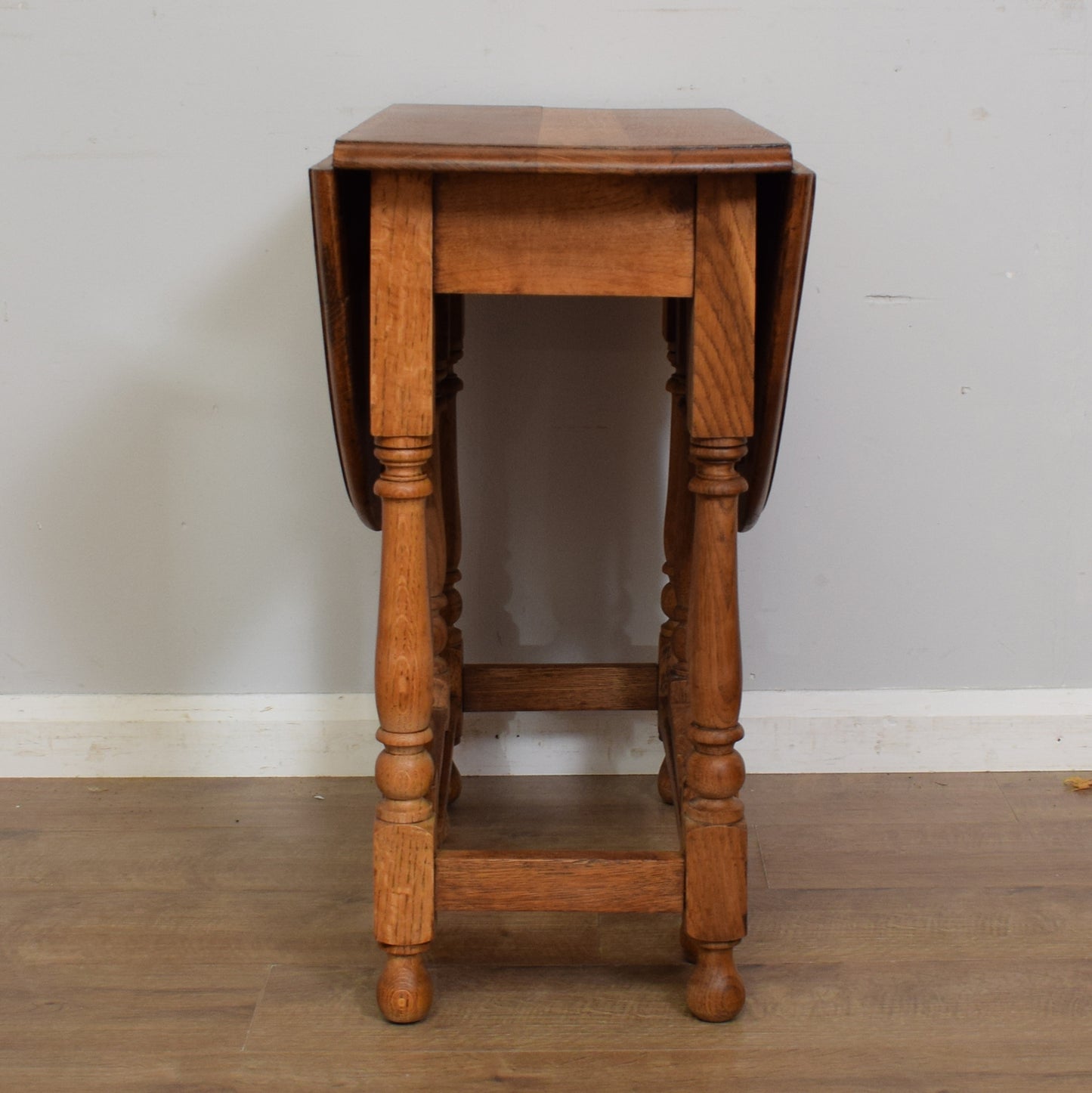 Restored Oak Drop Leaf Table